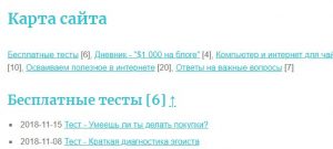 Проверяем вид карты сайта